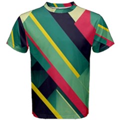 Pattern Abstract Geometric Design Men s Cotton Tee