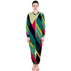 Pattern Abstract Geometric Design Onepiece Jumpsuit (ladies)