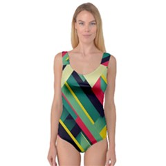 Pattern Abstract Geometric Design Princess Tank Leotard 