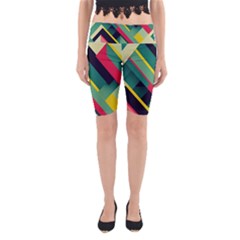 Pattern Abstract Geometric Design Yoga Cropped Leggings