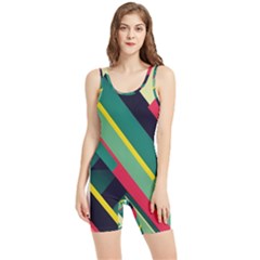 Pattern Abstract Geometric Design Women s Wrestling Singlet