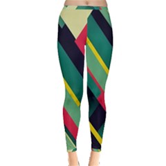 Pattern Abstract Geometric Design Inside Out Leggings