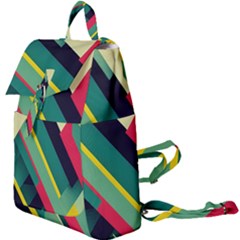 Pattern Abstract Geometric Design Buckle Everyday Backpack