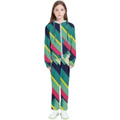 Pattern Abstract Geometric Design Kids  Tracksuit by Jancukart