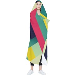 Pattern Abstract Geometric Design Wearable Blanket