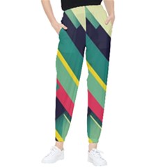 Pattern Abstract Geometric Design Tapered Pants