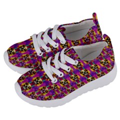 Cute Small Dogs With Colorful Flowers Kids  Lightweight Sports Shoes by pepitasart