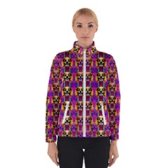 Cute Small Dogs With Colorful Flowers Women s Bomber Jacket