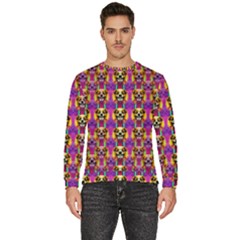 Cute Small Dogs With Colorful Flowers Men s Fleece Sweatshirt