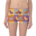 Chickens Pixel Pattern - Version 1a Reversible Boyleg Bikini Bottoms View1