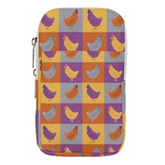 Chickens Pixel Pattern - Version 1a Waist Pouch (small) by wagnerps