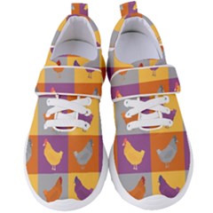 Chickens Pixel Pattern - Version 1a Women s Velcro Strap Shoes by wagnerps