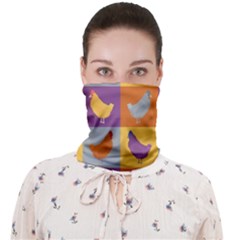 Chickens Pixel Pattern - Version 1a Face Covering Bandana (adult) by wagnerps