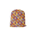 Chickens Pixel Pattern - Version 1b Drawstring Pouch (Small) View2