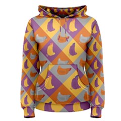 Chickens Pixel Pattern - Version 1b Women s Pullover Hoodie by wagnerps