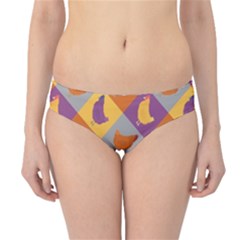 Chickens Pixel Pattern - Version 1b Hipster Bikini Bottoms by wagnerps