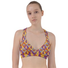 Chickens Pixel Pattern - Version 1b Sweetheart Sports Bra by wagnerps