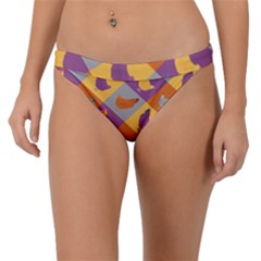 Chickens Pixel Pattern - Version 1b Band Bikini Bottom by wagnerps