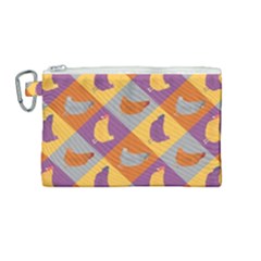 Chickens Pixel Pattern - Version 1b Canvas Cosmetic Bag (medium) by wagnerps