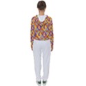 Chickens Pixel Pattern - Version 1b Women s Slouchy Sweat View2