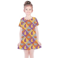 Chickens Pixel Pattern - Version 1b Kids  Simple Cotton Dress by wagnerps