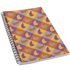 Chickens Pixel Pattern - Version 1b 5 5  X 8 5  Notebook by wagnerps