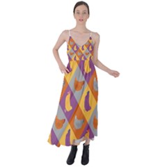 Chickens Pixel Pattern - Version 1b Tie Back Maxi Dress