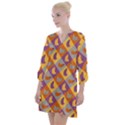 Chickens Pixel Pattern - Version 1b Open Neck Shift Dress View1