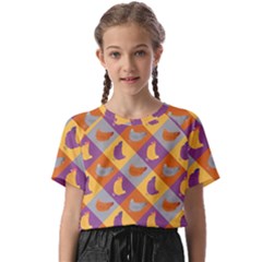 Chickens Pixel Pattern - Version 1b Kids  Basic Tee by wagnerps