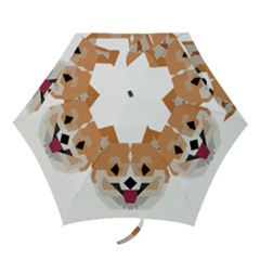 Cardigan Corgi face Mini Folding Umbrellas