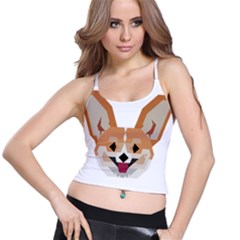 Cardigan Corgi face Spaghetti Strap Bra Top