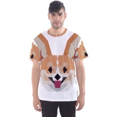 Cardigan Corgi face Men s Sport Mesh Tee