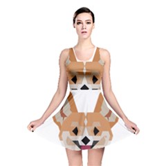 Cardigan Corgi face Reversible Skater Dress