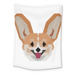 Cardigan Corgi Face Medium Tapestry