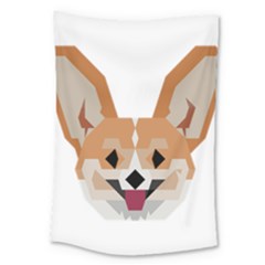 Cardigan Corgi Face Large Tapestry