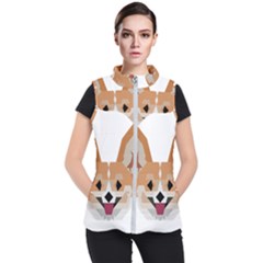 Cardigan Corgi face Women s Puffer Vest