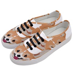 Cardigan Corgi face Women s Classic Low Top Sneakers