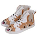 Cardigan Corgi face Men s Hi-Top Skate Sneakers View2