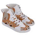 Cardigan Corgi face Men s Hi-Top Skate Sneakers View3