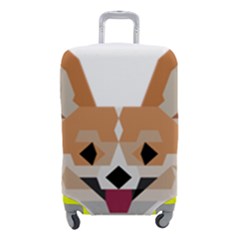 Cardigan Corgi face Luggage Cover (Small)