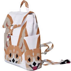 Cardigan Corgi face Buckle Everyday Backpack