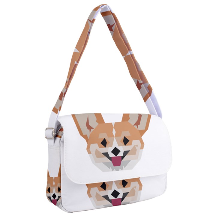 Cardigan Corgi face Courier Bag