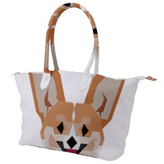 Cardigan Corgi face Canvas Shoulder Bag