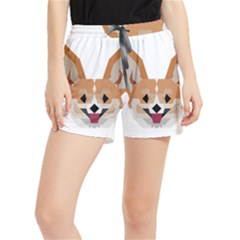 Cardigan Corgi face Women s Runner Shorts