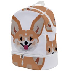 Cardigan Corgi face Zip Bottom Backpack