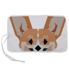 Cardigan Corgi face Pen Storage Case (M)