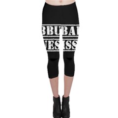 Babbu Issues - Italian Daddy Issues Capri Leggings  by ConteMonfrey