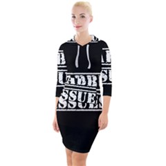 Babbu Issues - Italian Daddy Issues Quarter Sleeve Hood Bodycon Dress by ConteMonfrey