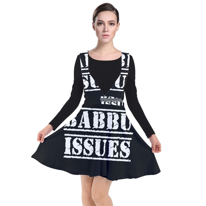 Babbu Issues - Italian daddy issues Plunge Pinafore Dress