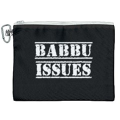 Babbu Issues - Italian Daddy Issues Canvas Cosmetic Bag (xxl) by ConteMonfrey